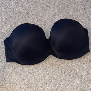 SOLD Black Strapless Push Up Bra